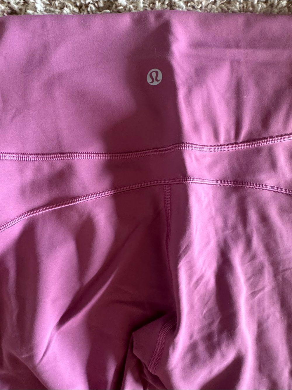 lululemon athletica Girls' High-Waist Plum Active Leggings - Picture 2 of 3